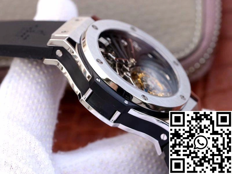 Hublot Big Bang Hollow Tourbillon Stainless Steel Case Skeleton Dial