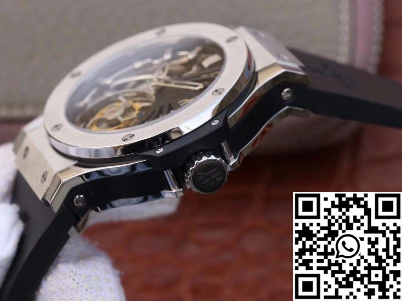 Hublot Big Bang Hollow Tourbillon Stainless Steel Case Skeleton Dial