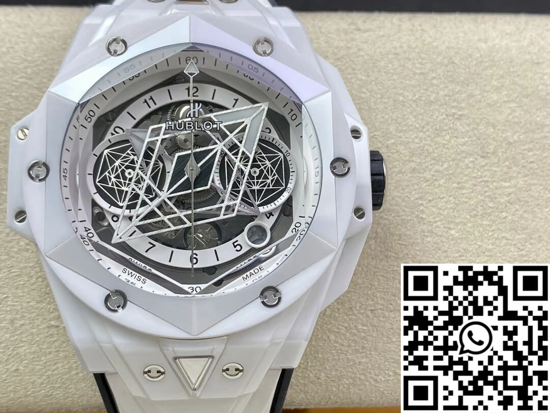 Hublot Big Bang Sang Bleu II 418.HX.2001.RX.MXM21 BB Factory White Ceramics