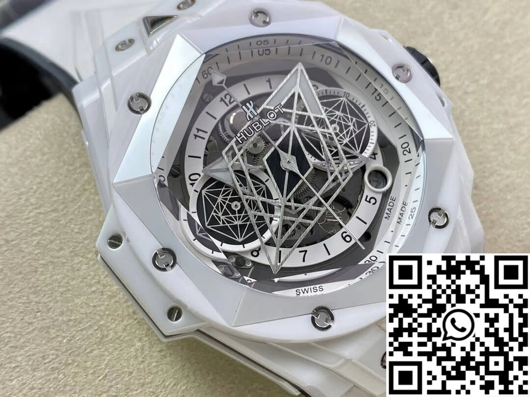Hublot Big Bang Sang Bleu II 418.HX.2001.RX.MXM21 BB Factory White Ceramics
