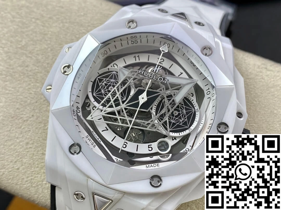 Hublot Big Bang Sang Bleu II 418.HX.2001.RX.MXM21 BB Factory White Ceramics