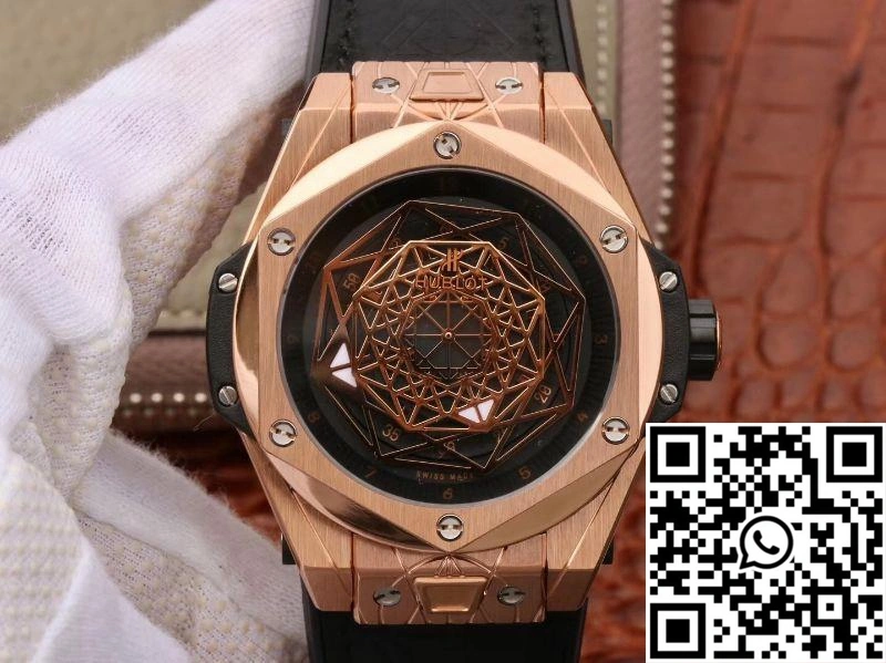 Hublot Big Bang Sang Bleu King Gold 415.OX.1118.VR.MXM17 TMF Factory Black Dial