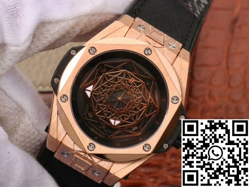 Hublot Big Bang Sang Bleu King Gold 415.OX.1118.VR.MXM17 TMF Factory Black Dial
