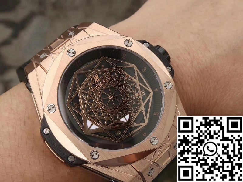 Hublot Big Bang Sang Bleu King Gold 415.OX.1118.VR.MXM17 TMF Factory Black Dial