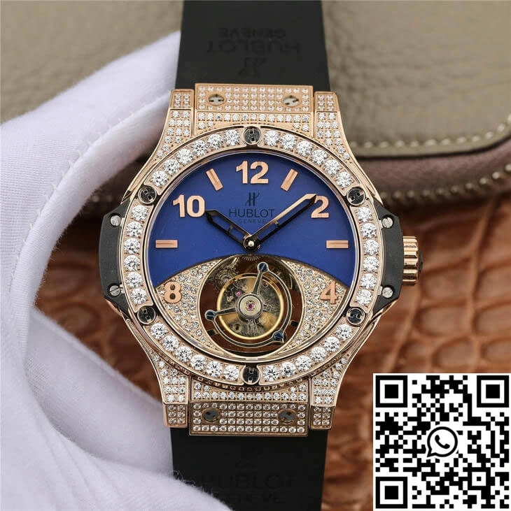 Hublot Big Bang Tourbillon Rose Gold Diamond Dial