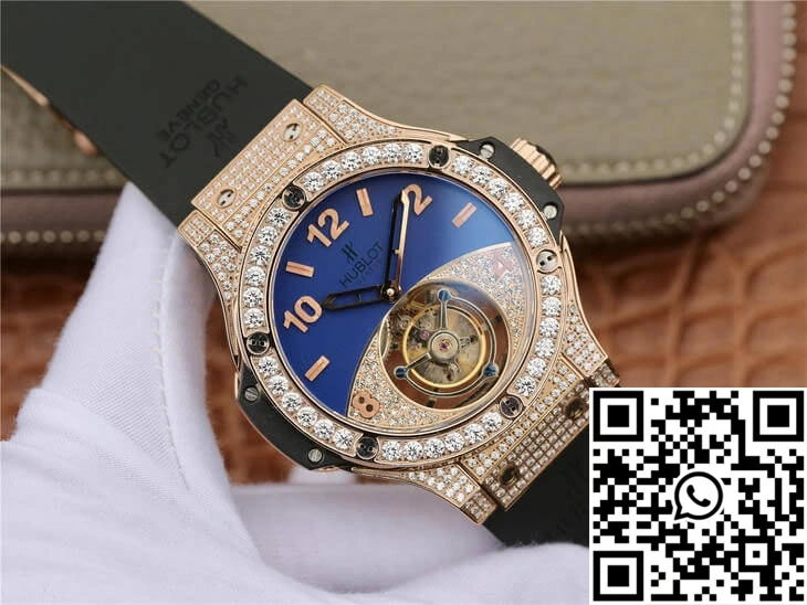 Hublot Big Bang Tourbillon Rose Gold Diamond Dial