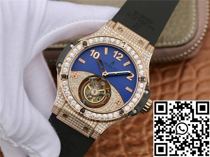 Hublot Big Bang Tourbillon Rose Gold Diamond Dial