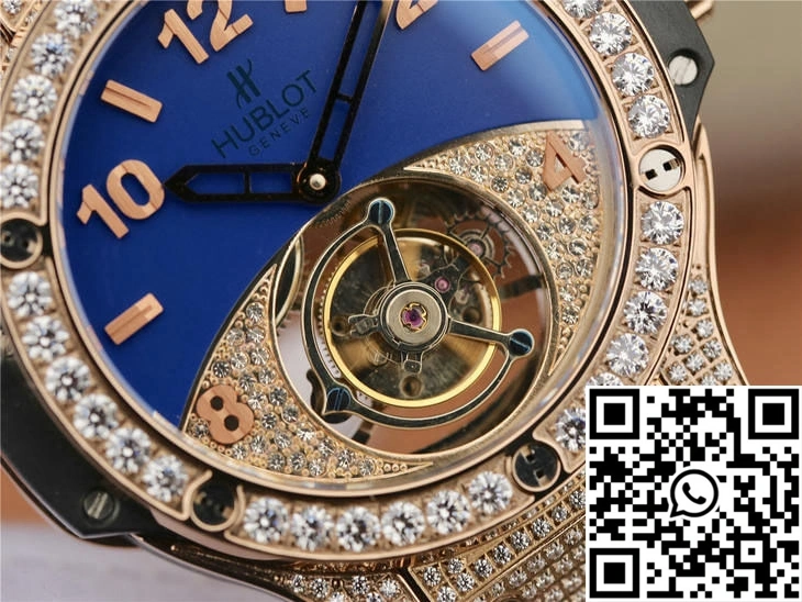 Hublot Big Bang Tourbillon Rose Gold Diamond Dial