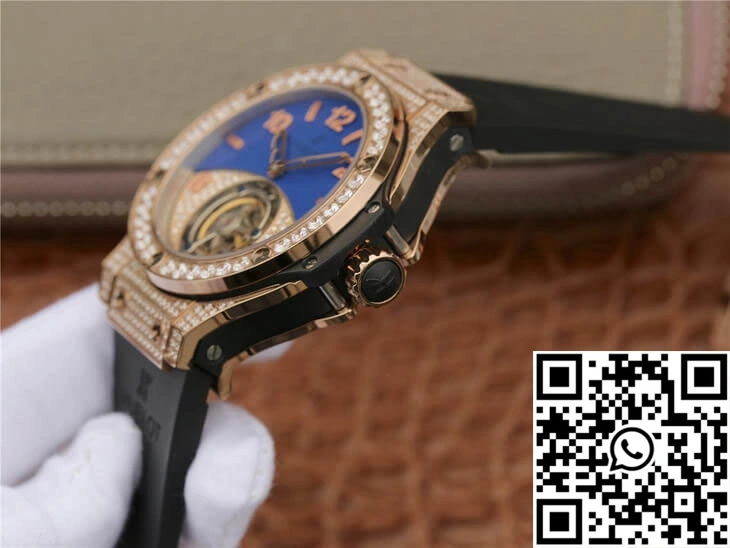 Hublot Big Bang Tourbillon Rose Gold Diamond Dial