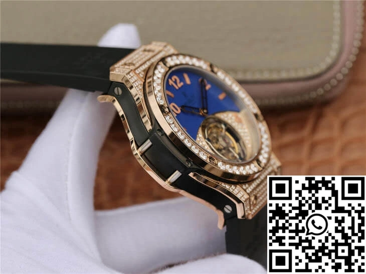 Hublot Big Bang Tourbillon Rose Gold Diamond Dial