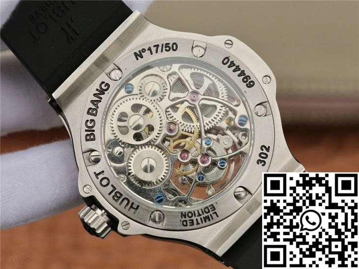 Hublot Big Bang Tourbillon Stainless Steel Diamond Blue Dial