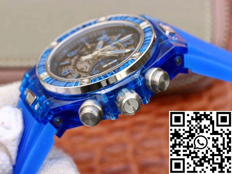 Hublot Big Bang Unico 411.JX.4802.RT Blue Strap Skeleton Dial