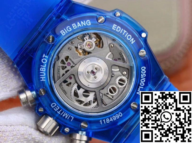 Hublot Big Bang Unico 411.JX.4802.RT Blue Strap Skeleton Dial