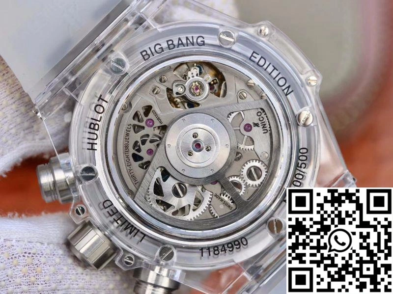 Hublot Big Bang Unico 411.JX.4802.RT Colorful Diamonds Bezel Skeleton Dial