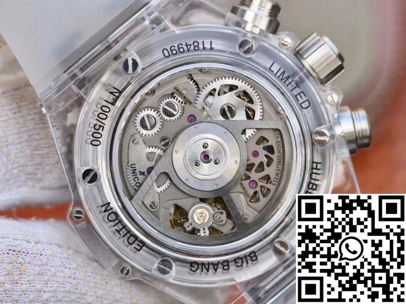 Hublot Big Bang Unico 411.JX.4802.RT Colorful Diamonds Bezel Skeleton Dial
