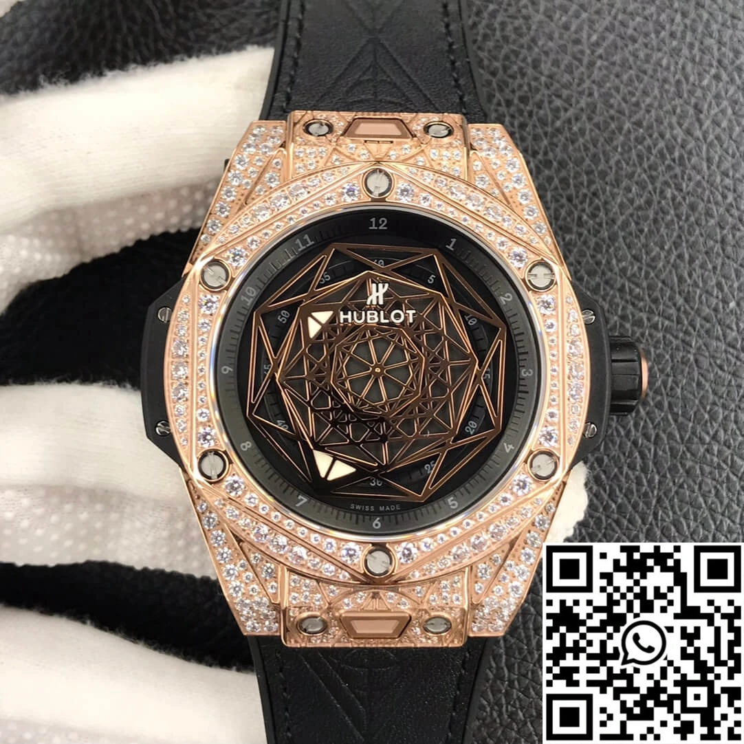 Hublot Big Bang WWF Factory Gold Full Diamond Case