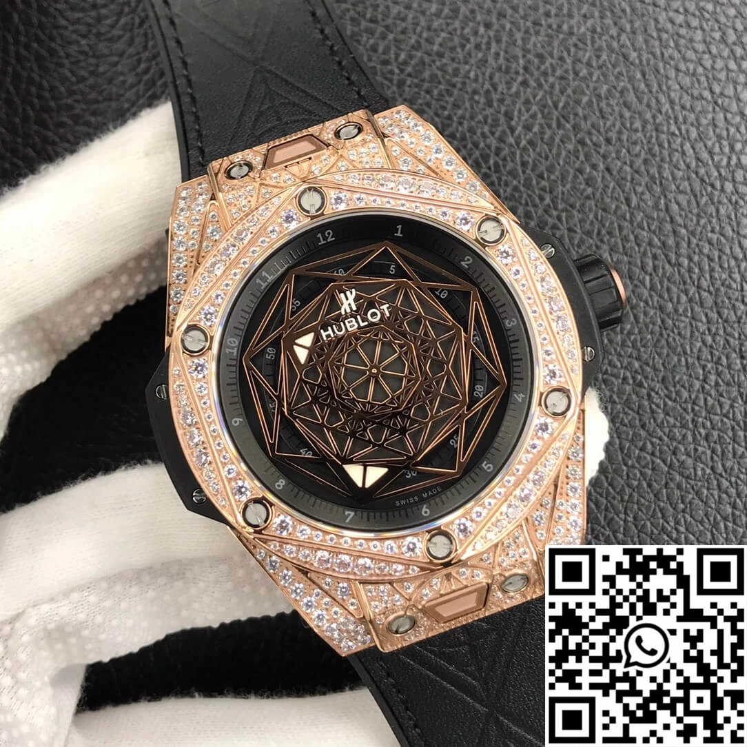 Hublot Big Bang WWF Factory Gold Full Diamond Case