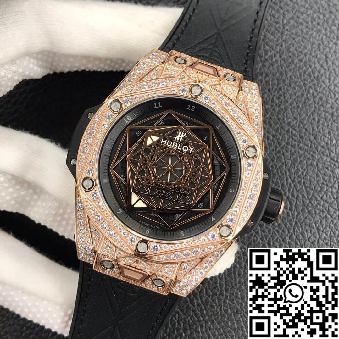 Hublot Big Bang WWF Factory Gold Full Diamond Case