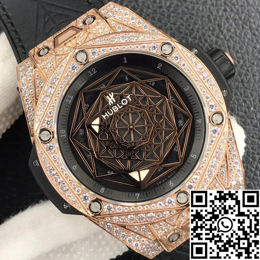 Hublot Big Bang WWF Factory Gold Full Diamond Case