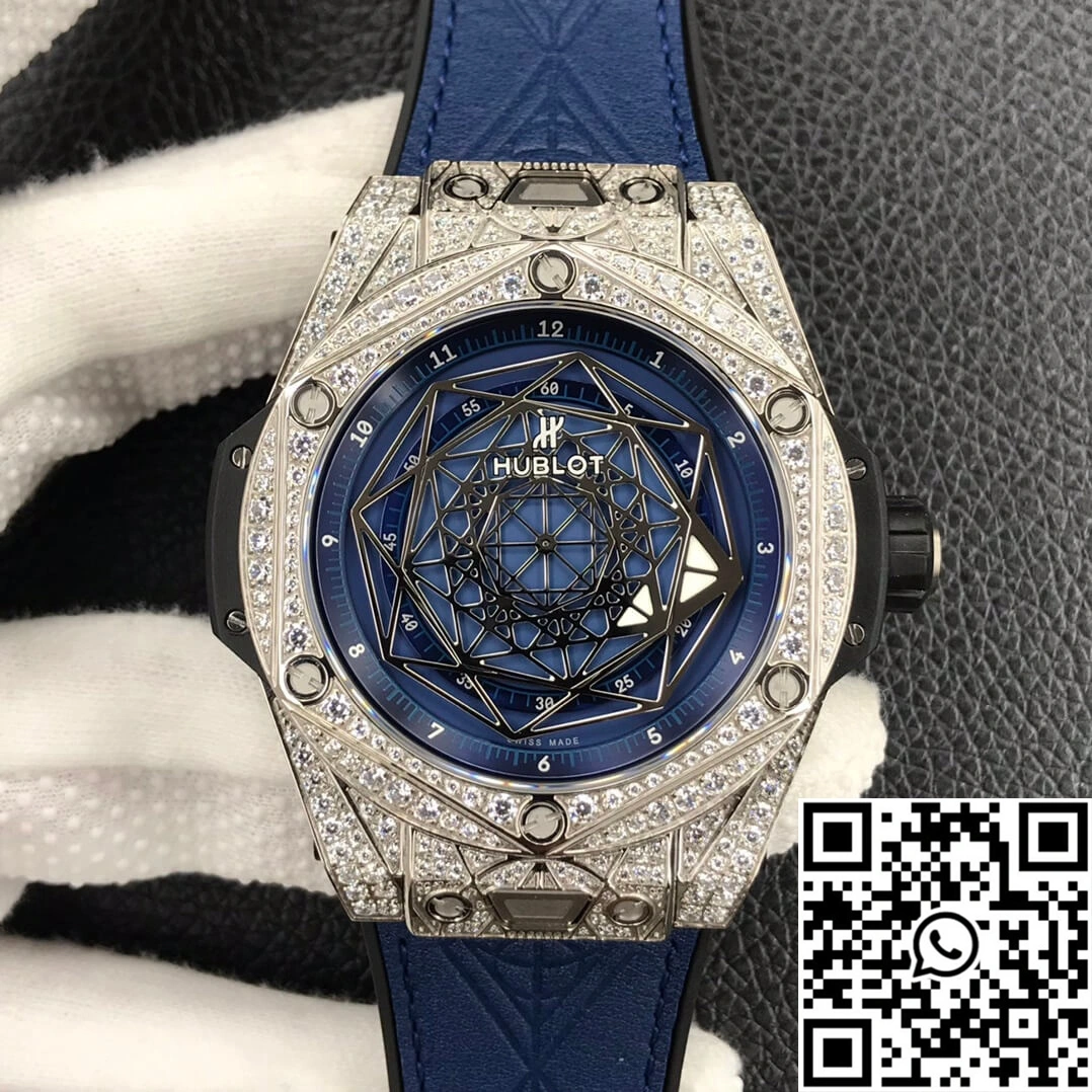 Hublot Big Bang WWF Factory Titanium Full Diamond Case