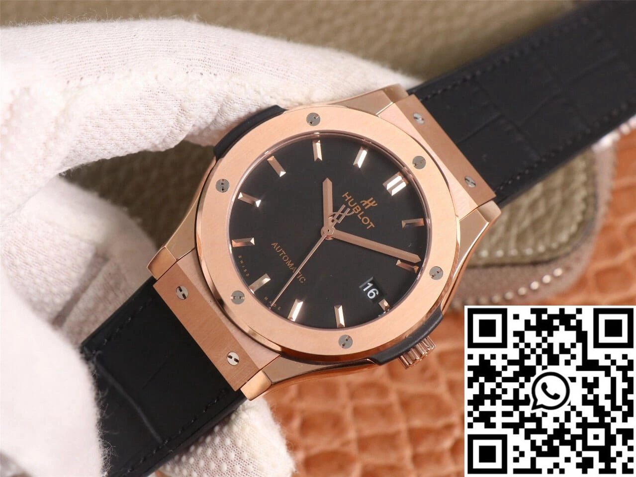 Hublot Classic Fusion 511.OX.1181.LR WWF Factory Rose Gold Black Dial