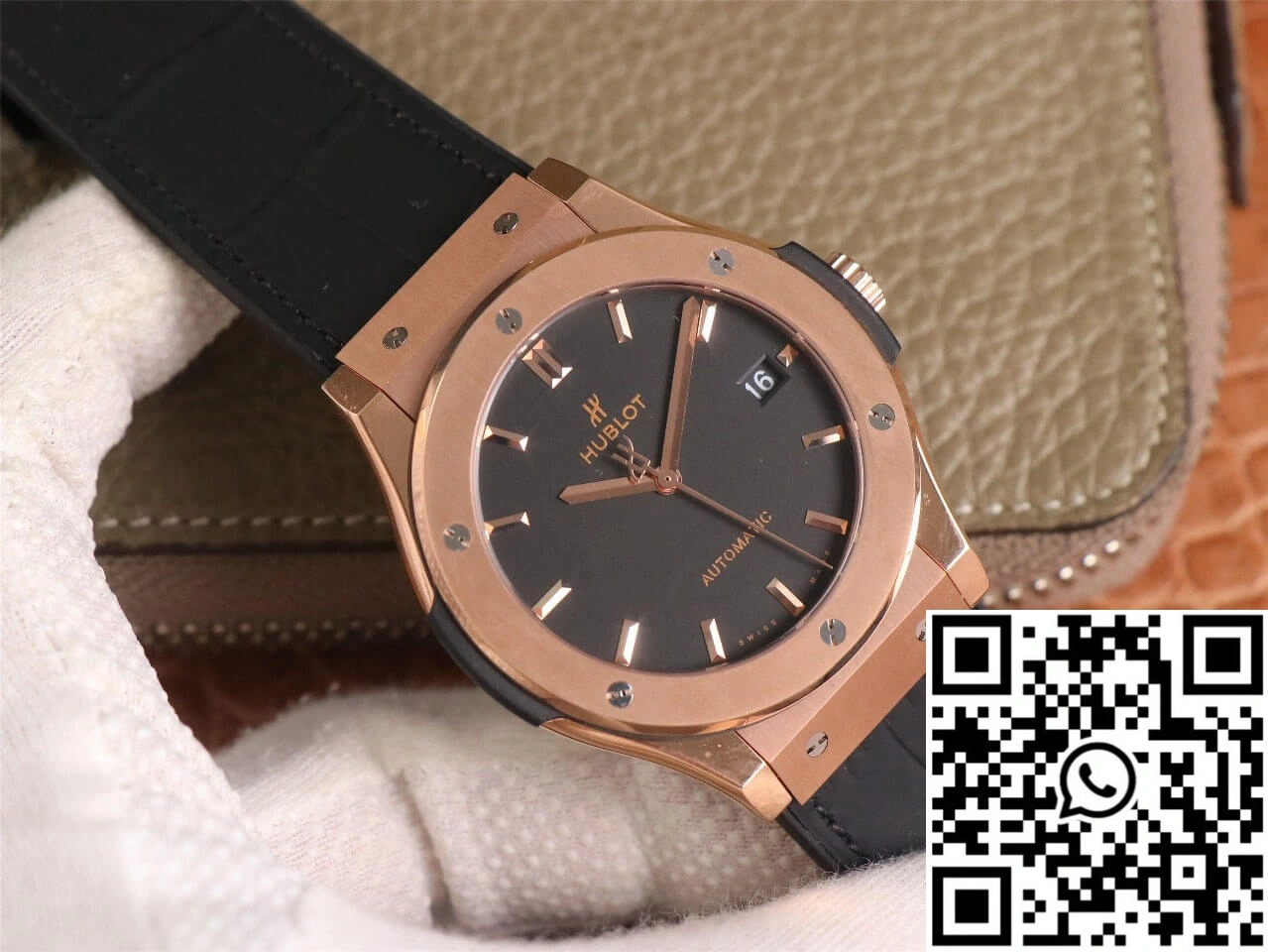Hublot Classic Fusion 511.OX.1181.LR WWF Factory Rose Gold Black Dial