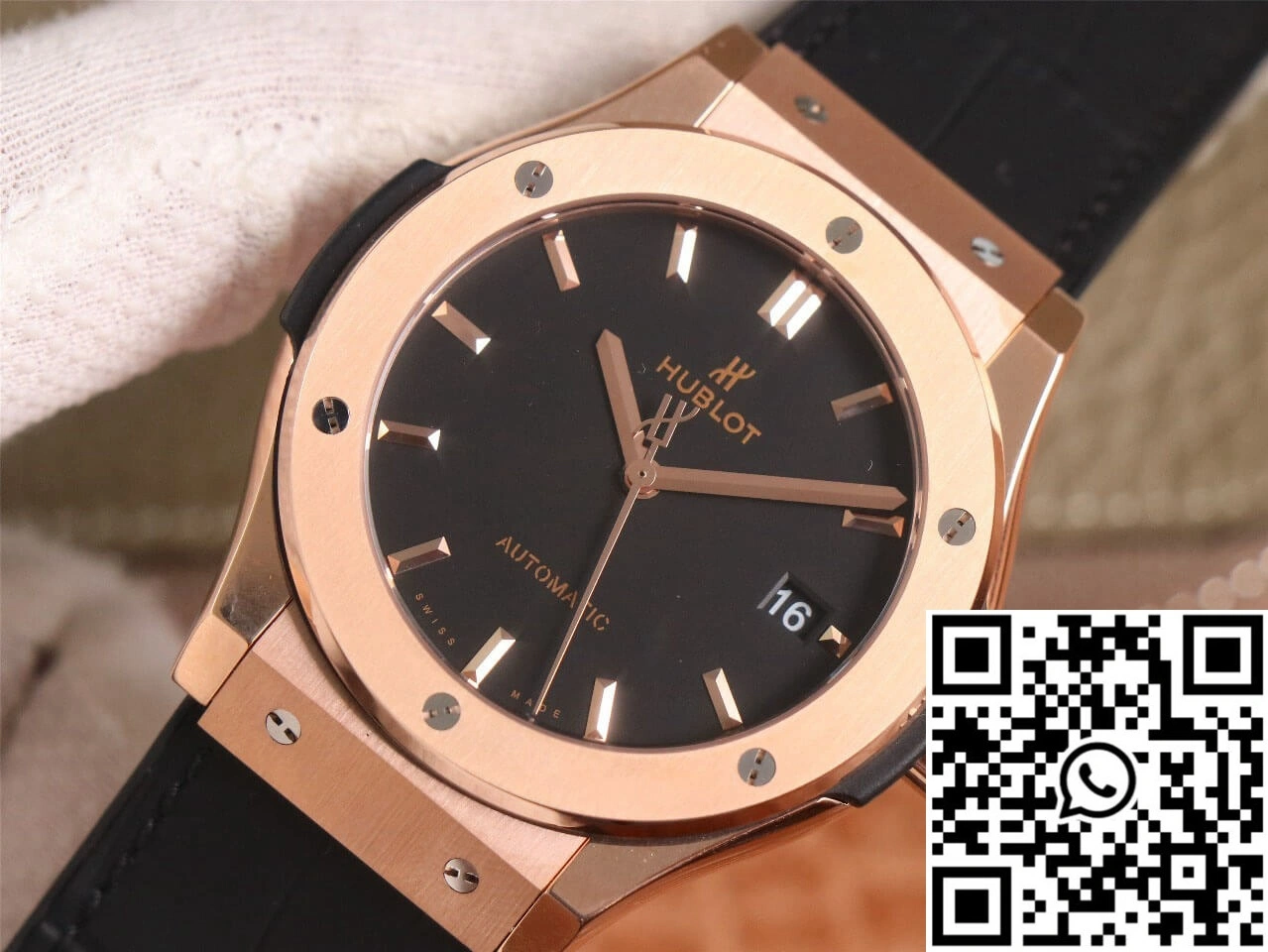 Hublot Classic Fusion 511.OX.1181.LR WWF Factory Rose Gold Black Dial