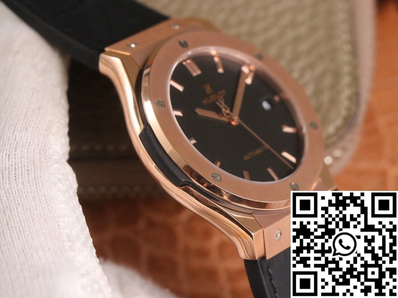 Hublot Classic Fusion 511.OX.1181.LR WWF Factory Rose Gold Black Dial