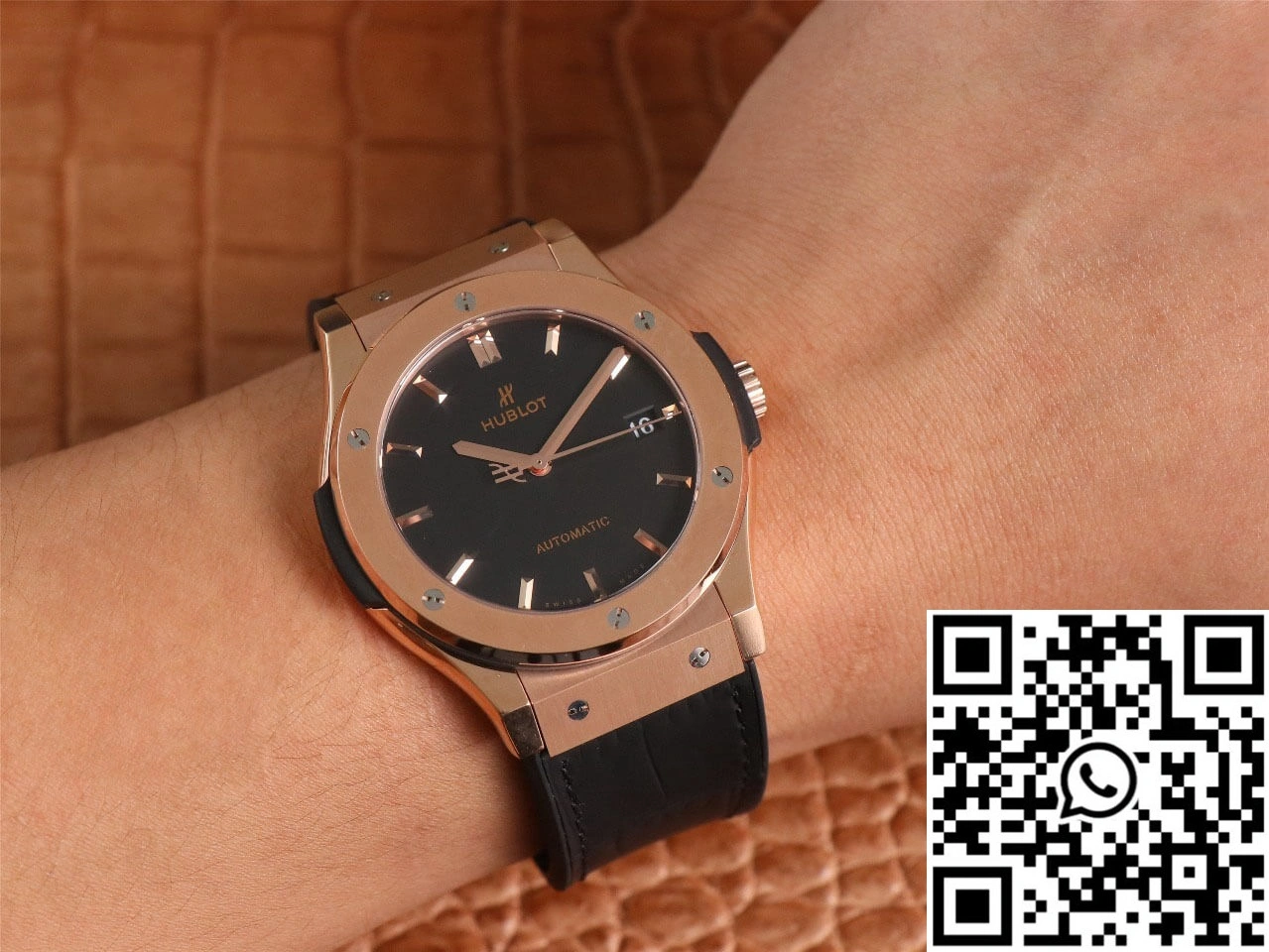 Hublot Classic Fusion 511.OX.1181.LR WWF Factory Rose Gold Black Dial