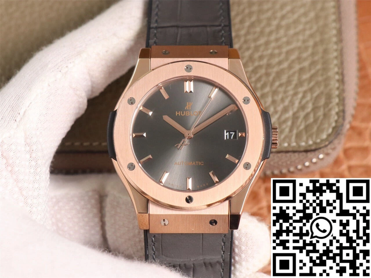 Hublot Classic Fusion 511.OX.7081.LR WWF Factory Rose Gold Dark Gray Dial