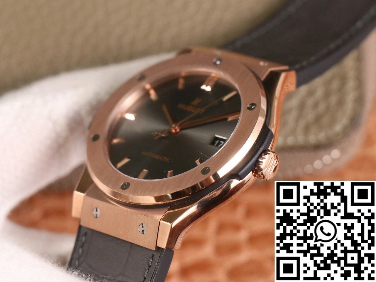 Hublot Classic Fusion 511.OX.7081.LR WWF Factory Rose Gold Dark Gray Dial