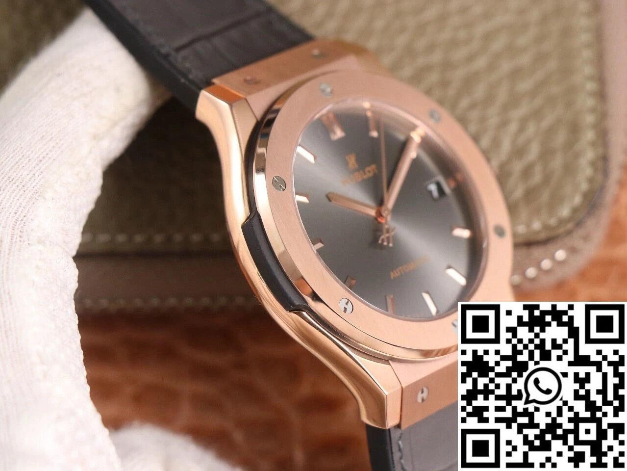Hublot Classic Fusion 511.OX.7081.LR WWF Factory Rose Gold Dark Gray Dial