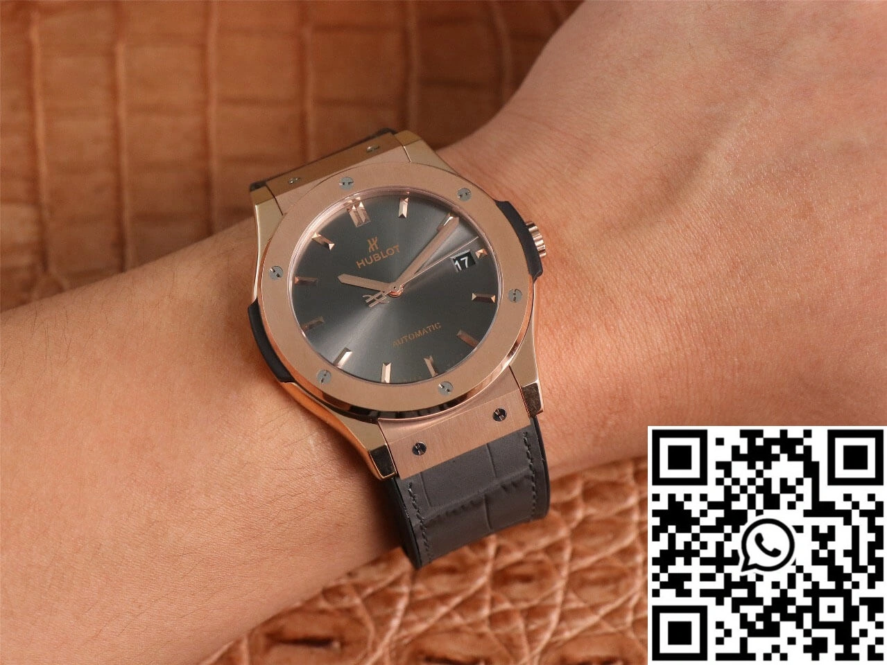 Hublot Classic Fusion 511.OX.7081.LR WWF Factory Rose Gold Dark Gray Dial