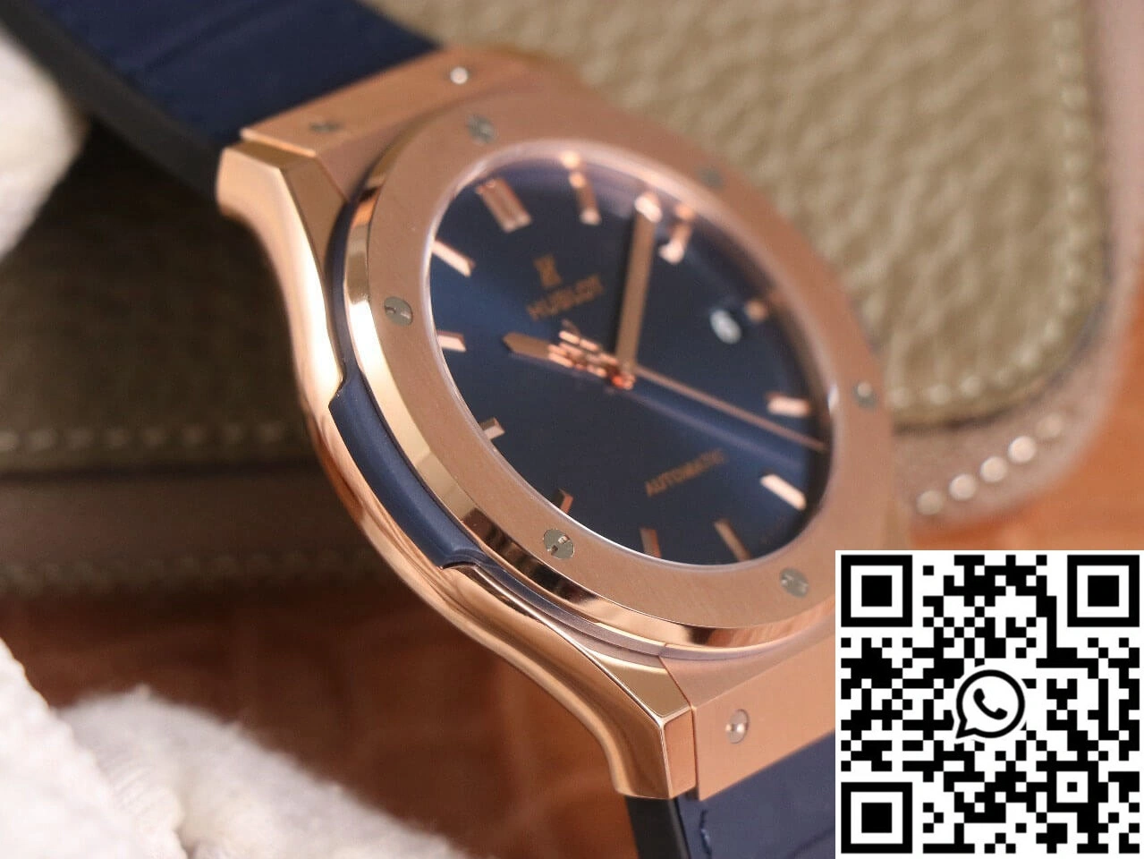 Hublot Classic Fusion 511.OX.7180.LR WWF Factory Rose Gold Blue Dial