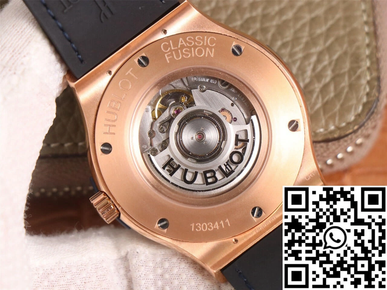 Hublot Classic Fusion 511.OX.7180.LR WWF Factory Rose Gold Blue Dial