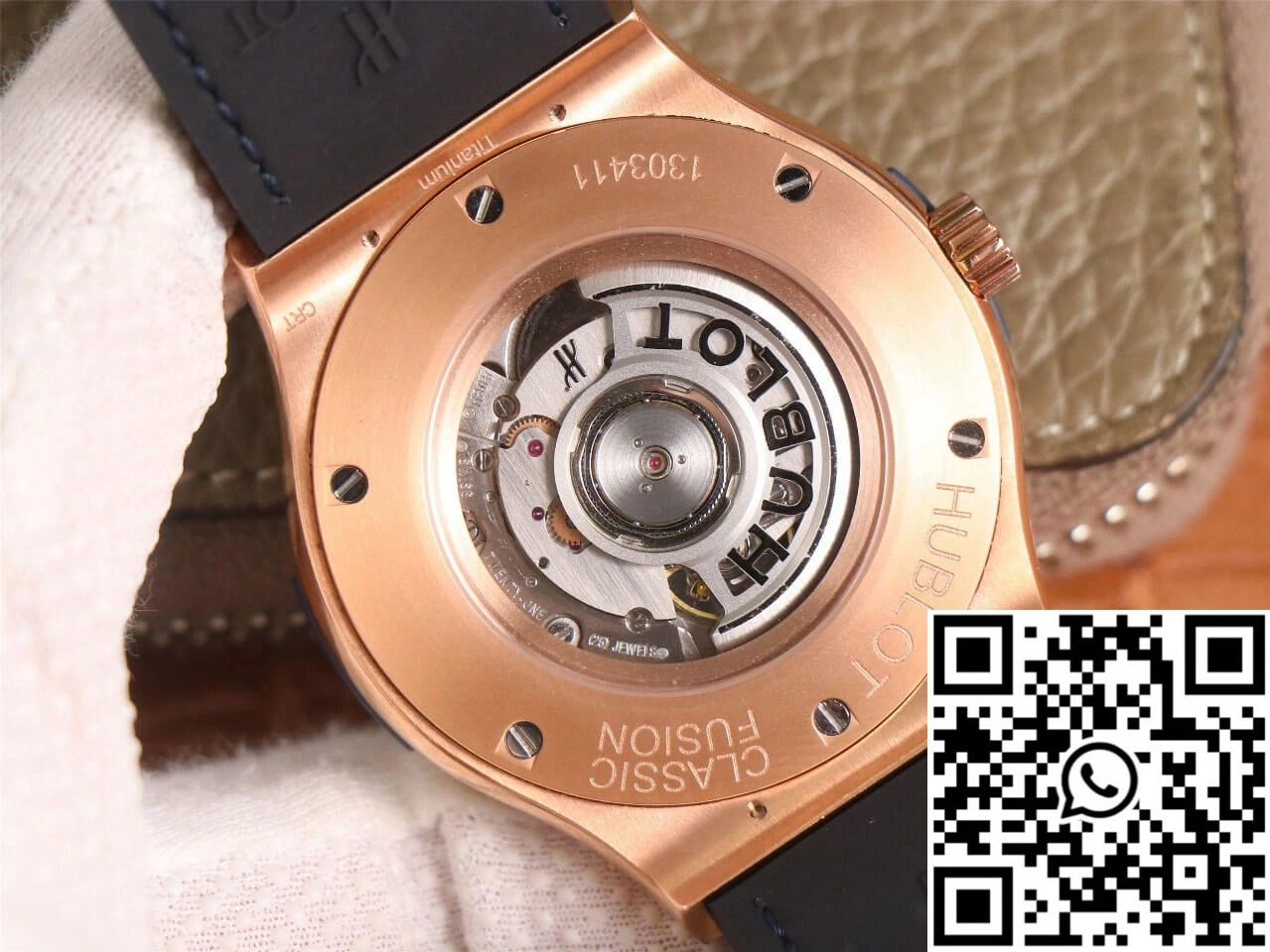 Hublot Classic Fusion 511.OX.7180.LR WWF Factory Rose Gold Blue Dial
