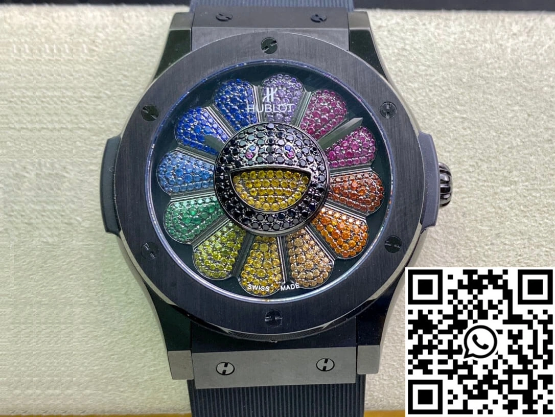 Hublot Classic Fusion Takashi Murakami 507.CX.9000.RX.TAK21 Sunflower Ceramic Bezel