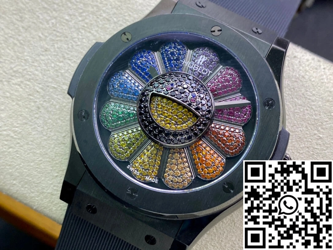 Hublot Classic Fusion Takashi Murakami 507.CX.9000.RX.TAK21 Sunflower Ceramic Bezel