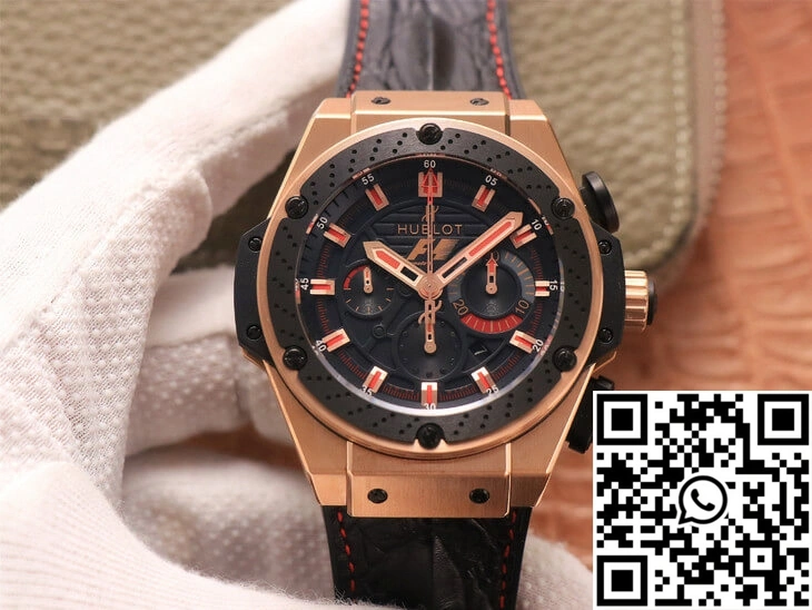 Hublot King Power Ferrari F1 V6 Factory Black Dial Rose Gold