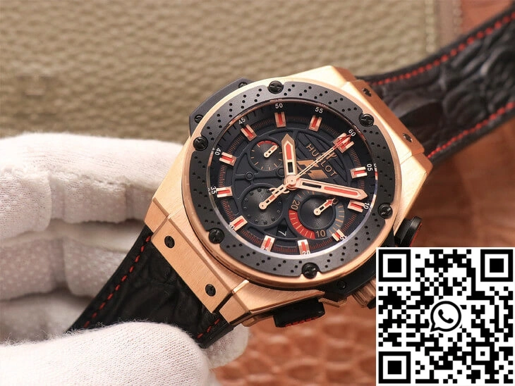 Hublot King Power Ferrari F1 V6 Factory Black Dial Rose Gold