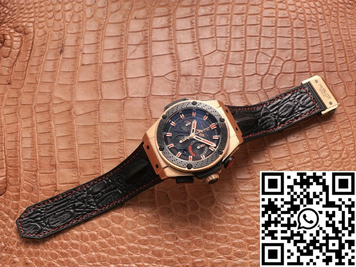 Hublot King Power Ferrari F1 V6 Factory Black Dial Rose Gold