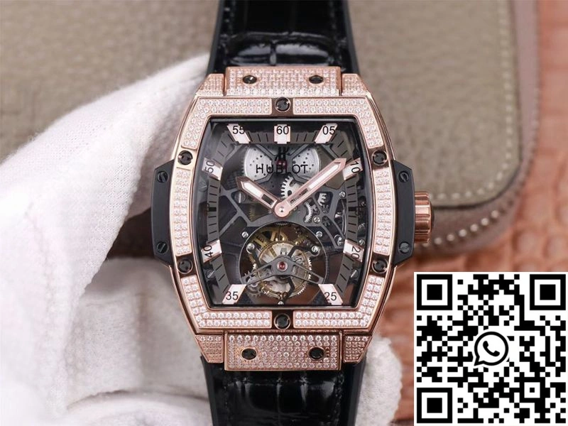 Hublot Masterpiece Tourbillon 906.OX.0123.VR.AES13 JB Factory Rose Gold Diamond