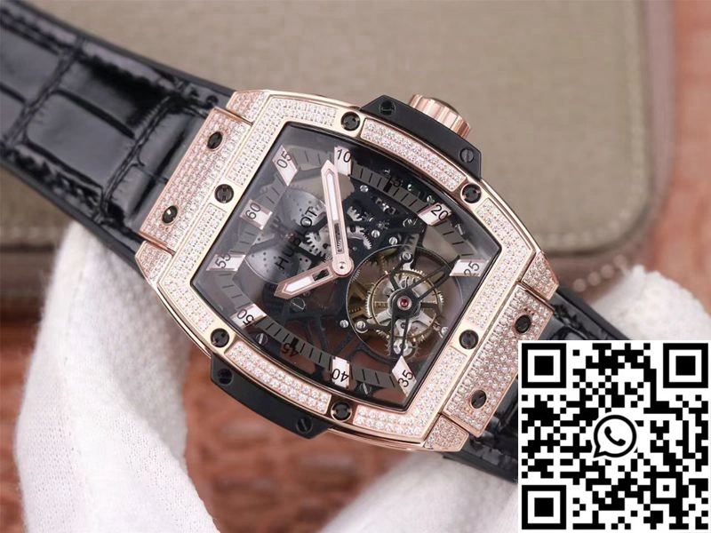 Hublot Masterpiece Tourbillon 906.OX.0123.VR.AES13 JB Factory Rose Gold Diamond
