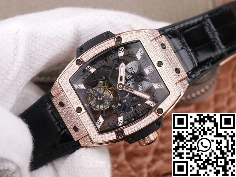 Hublot Masterpiece Tourbillon 906.OX.0123.VR.AES13 JB Factory Rose Gold Diamond