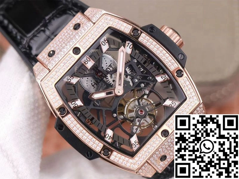 Hublot Masterpiece Tourbillon 906.OX.0123.VR.AES13 JB Factory Rose Gold Diamond