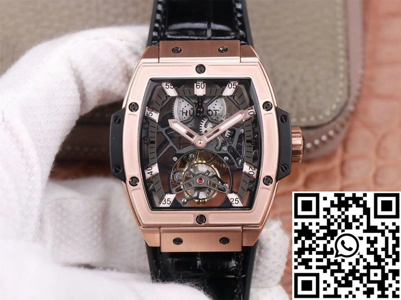 Hublot Masterpiece Tourbillon 906.OX.0123.VR.AES13 JB Factory Rose Gold White Hour