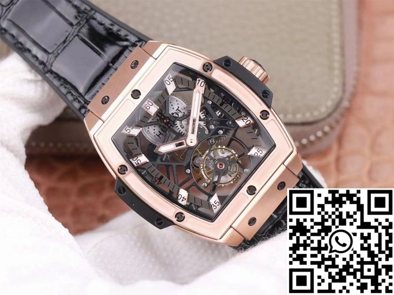 Hublot Masterpiece Tourbillon 906.OX.0123.VR.AES13 JB Factory Rose Gold White Hour