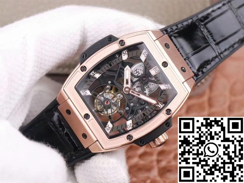 Hublot Masterpiece Tourbillon 906.OX.0123.VR.AES13 JB Factory Rose Gold White Hour