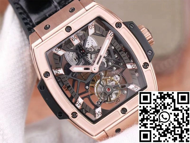 Hublot Masterpiece Tourbillon 906.OX.0123.VR.AES13 JB Factory Rose Gold White Hour
