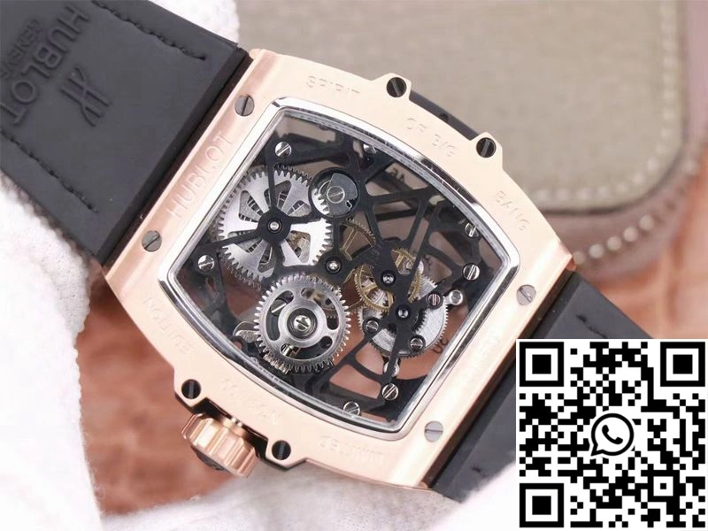 Hublot Masterpiece Tourbillon 906.OX.0123.VR.AES13 JB Factory Rose Gold White Hour